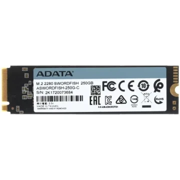 Твердотельный накопитель ADATA 250 Gb SWORDFISH ASWORDFISH-250G-C