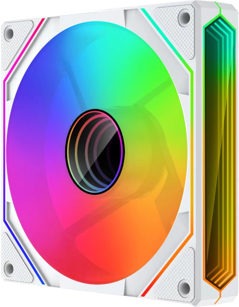 Вентилятор для корпуса Helly 6-PRO 120 мм Mirror ARGB Reverse White