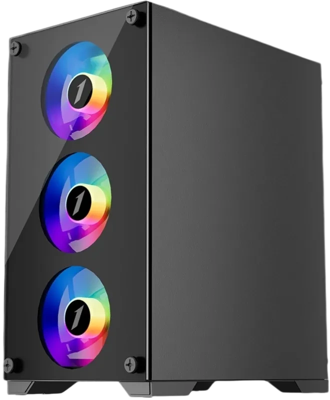 Компьютерный корпус 1STPLAYER FIREBASE X2-M LED Black (X2-M-4F1)