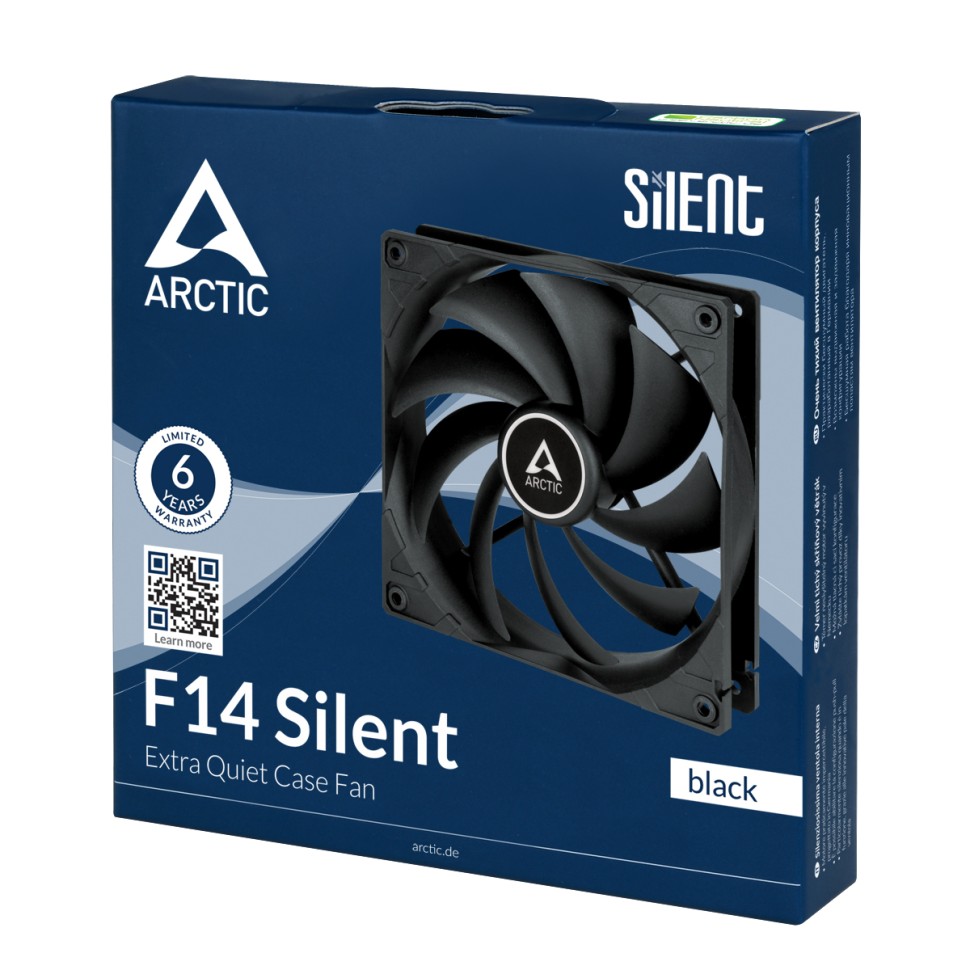 Вентилятор для корпуса Arctic Cooling F14 silent Black - retail ACFAN00217A