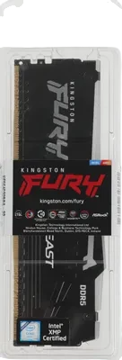Оперативная память 32 Gb 6400 MHz Kingston FURY Beast RGB Black (KF564C32BBA-32)