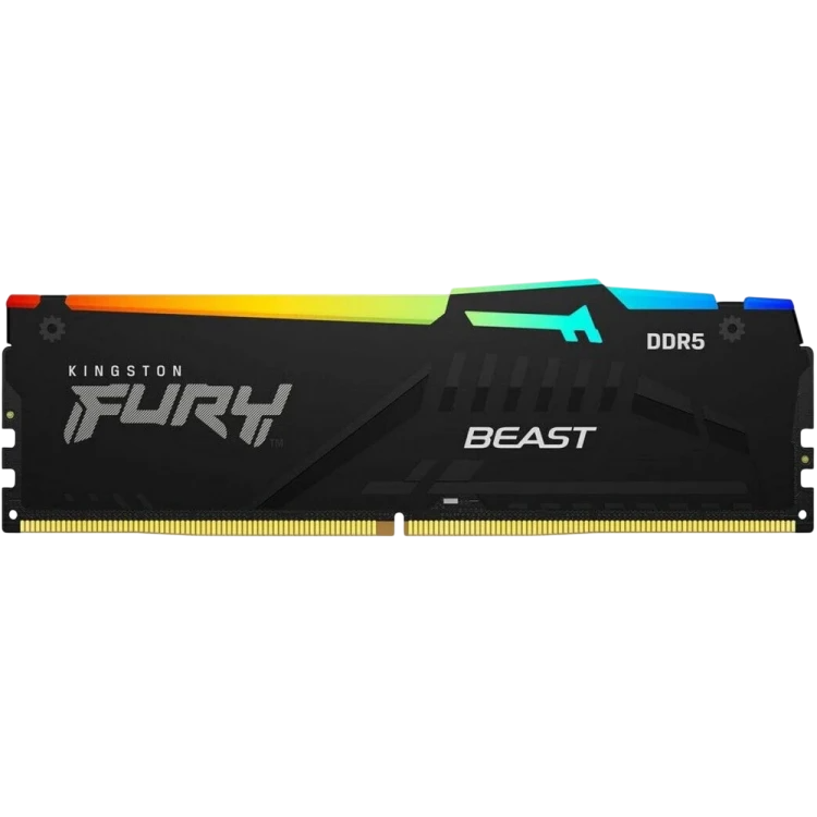 Оперативная память 32 Gb 6400 MHz Kingston FURY Beast RGB Black (KF564C32BBA-32)