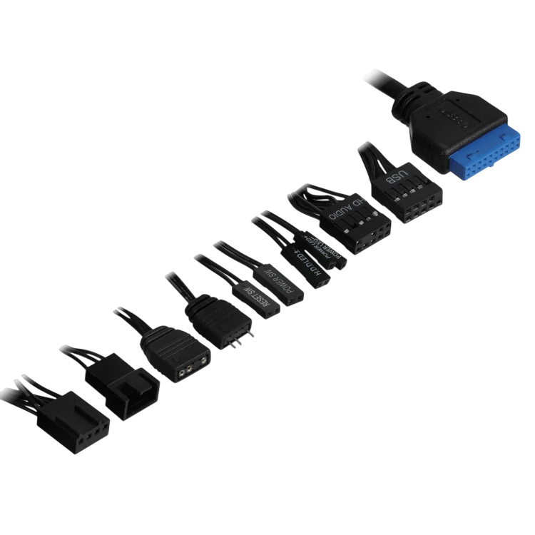 Компьютерный корпус XASTRA A500 4ARGB Black (A500-BK-FC120ARGB-4F-GL)