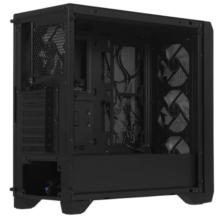 Компьютерный корпус XASTRA A500 4ARGB Black (A500-BK-FC120ARGB-4F-GL)