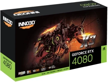 Видеокарта INNO3D (N40803-166XX-187049N) GeForce RTX 4080 16GB X3 OC