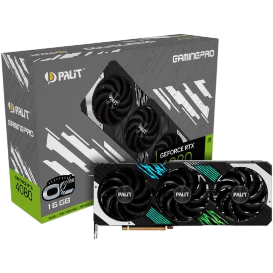 Видеокарта Palit (NED4080019T2-1032A) GeForce RTX 4080 16Gb GAMINGPRO