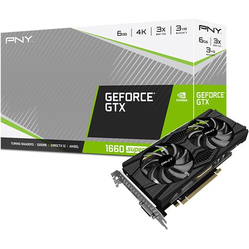 Видеокарта PNY (VCG16606SDFPPB) GeForce GTX 1660 SUPER 6GB Dual Fan