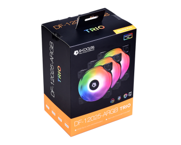 Вентилятор для корпуса ID-COOLING DF-12025-ARGB TRIO PWM ARGB