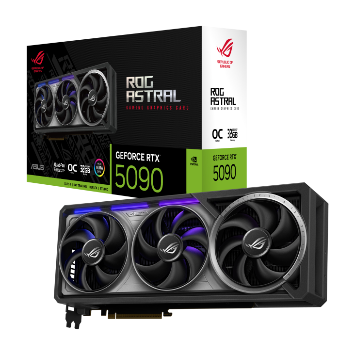 Видеокарта ASUS (ROG-ASTRAL-RTX5090-O32G-GAMING) GeForce RTX 5090 32GB GAMING OC (90YV0LW0-M0NA00)