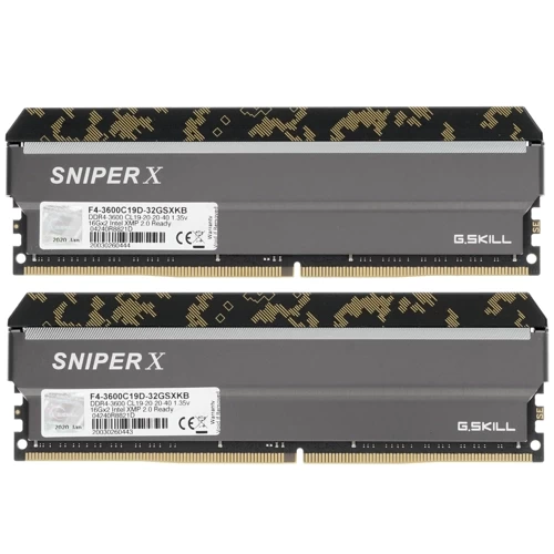 Оперативная память 32 Gb 3600 MHz G.Skill SNIPER X (F4-3600C19D-32GSXKB)