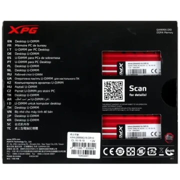 Оперативная память 16 Gb 2666 MHz ADATA XPG GAMMIX D10 Red (AX4U26668G16-DR10)