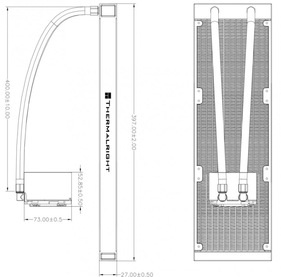 Система жидкостного охлаждения для процессора Thermalright Frozen Horizon 360 ARGB White V2 (TRFH360AWV2)