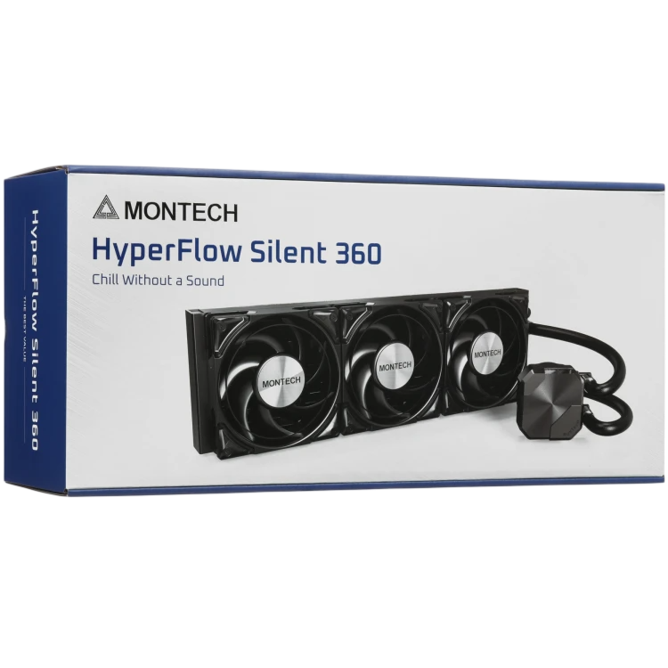 Система жидкостного охлаждения для процессора Montech HYPERFLOW SILENT 360 (B) Black