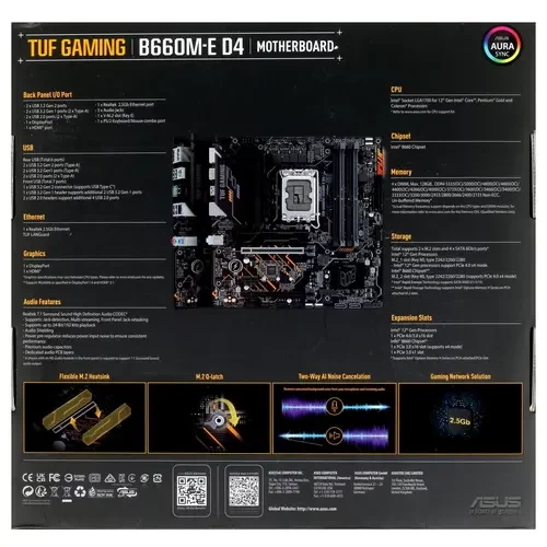 Материнская плата ASUS TUF GAMING B660M-E D4 90MB19J0-M0EAY0