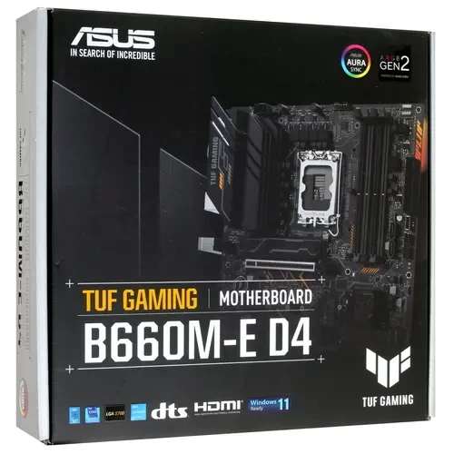Материнская плата ASUS TUF GAMING B660M-E D4 90MB19J0-M0EAY0