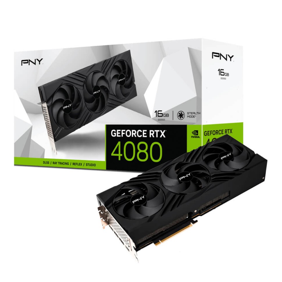 Видеокарта PNY (VCG408016TFXPB1) GeForce RTX 4080 16GB VERTO 3FAN DLSS 3