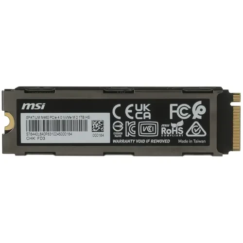 Твердотельный накопитель MSI 1000 Gb HS SPATIUM M460 S78-440L840-P83
