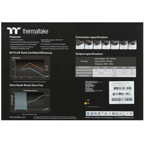 Блок питания Thermaltake 750W TOUGHPOWER GF A3 PS-TPD-0750FNFAGE-H 16 Pin (PCIe 5.0 Connector Cable Details)