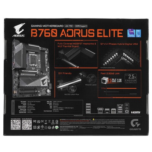 Материнская плата Gigabyte B760 AORUS ELITE