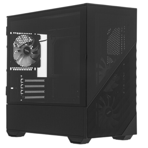 Компьютерный корпус 1STPLAYER DK D7 LED Black (D7-BK-3F1)