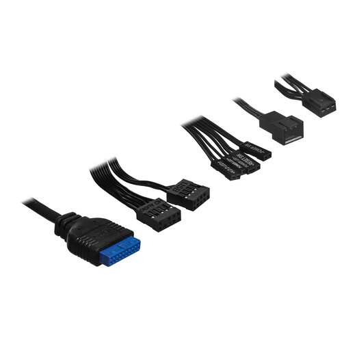 Компьютерный корпус 1STPLAYER DK D7 LED Black (D7-BK-3F1)