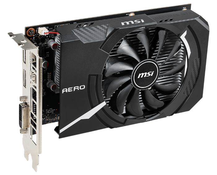 Видеокарта MSI (GTX 1650 AERO ITX 4G OC) GeForce GTX 1650 1740 MHz PCI-E 3.0 4096 MB 8000 MHz 128 bit DVI HDMI HDCP AERO