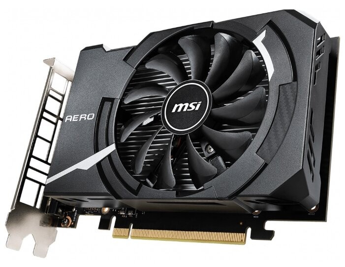 Видеокарта MSI (GTX 1650 AERO ITX 4G OC) GeForce GTX 1650 1740 MHz PCI-E 3.0 4096 MB 8000 MHz 128 bit DVI HDMI HDCP AERO