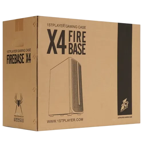 Компьютерный корпус 1STPLAYER FIREBASE X4 Black (X4-BK-4F1)