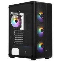 Компьютерный корпус 1STPLAYER FIREBASE X4 Black (X4-BK-4F1)