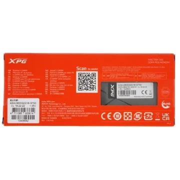 Оперативная память 32 Gb 3600 MHz ADATA XPG SPECTRIX D50 RGB (AX4U360032G18I-ST50)