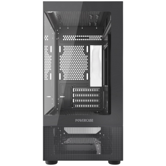 Компьютерный корпус Powercase Vision Micro M2 TG Black (CVMBM2-L0)