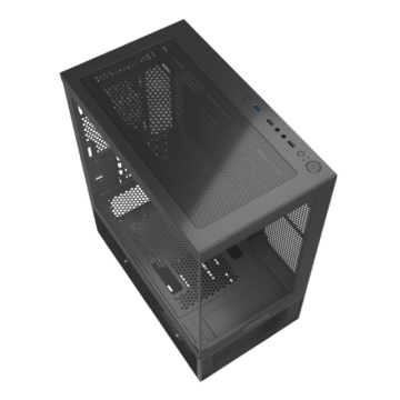 Компьютерный корпус Powercase Vision Micro M2 TG Black (CVMBM2-L0)