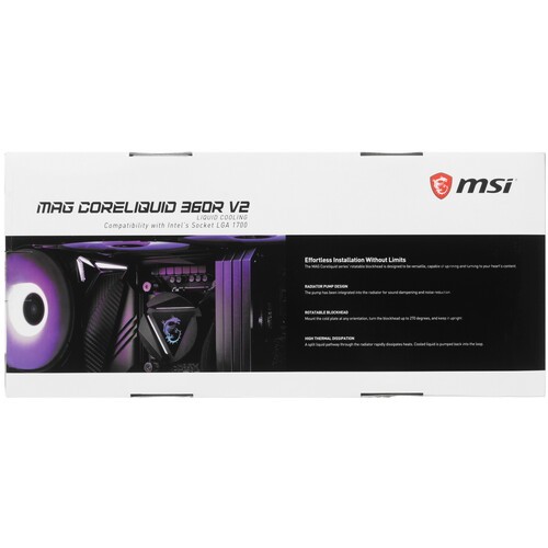Система жидкостного охлаждения для процессора MSI MAG CORELIQUID 360R V2 ARGB 306-7ZW1C41-813
