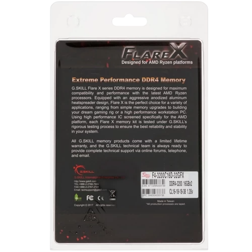 Оперативная память 32 Gb 3200 MHz G.Skill FLARE X (F4-3200C16D-32GFX)