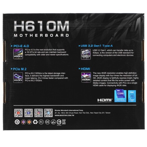 Материнская плата Biostar H610MH
