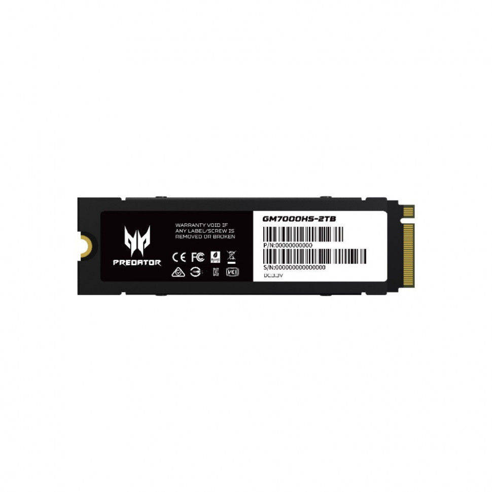Твердотельный накопитель Acer 2000 Gb Predator GM7000HS (BL.9BWWR.123)