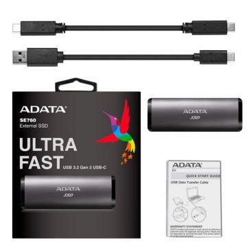 Внешний SSD ADATA XPG 512 Gb SE760 Titan-Gray ASE760-512GU32G2-CTI