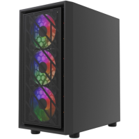 Компьютерный корпус Powercase Mistral Micro EM16 FRGB Black (CMMEM16B-L4)