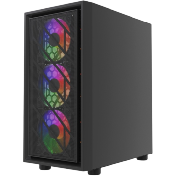 Компьютерный корпус Powercase Mistral Micro EM16 FRGB Black (CMMEM16B-L4)
