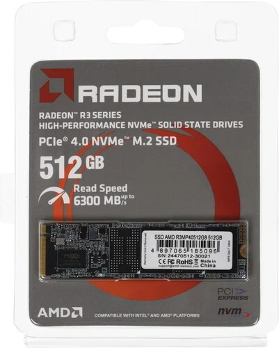 Твердотельный накопитель 512 Gb AMD Radeon R3 Series (R3MP40512G8)