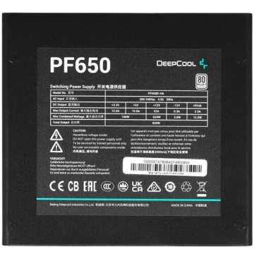 Блок питания Deepcool 650W PF650 (R-PF650D-HA0B-EU)