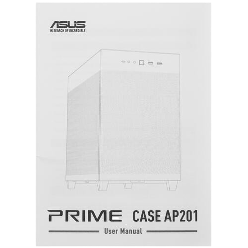 Компьютерный корпус ASUS PRIME CASE AP201 TG White (90DC00G3-B39010)