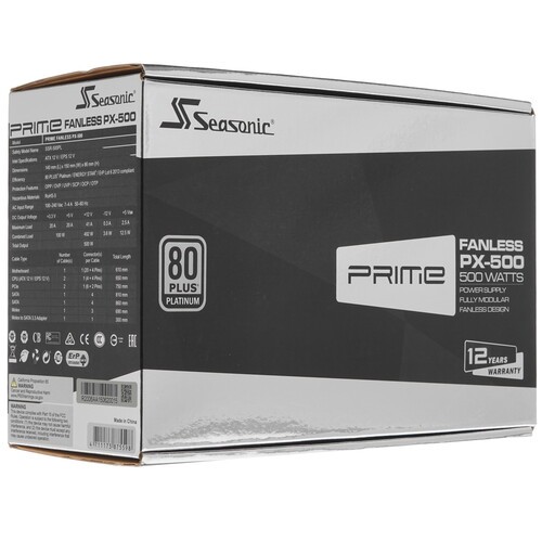 Блок питания SeaSonic 450W PRIME FANLESS PX-450 SSR-450PL