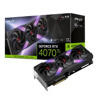 Видеокарта PNY (VCG4070T12TFXXPB1-O) GeForce RTX 4070 Ti 12GB XLR8 GAMING VERTO EPIC-X RGB Overclocked 3FAN DLSS 3