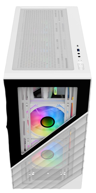 Компьютерный корпус 1STPLAYER DK D7 LED White (D7-WH-3F1-W)