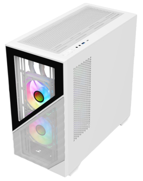 Компьютерный корпус 1STPLAYER DK D7 LED White (D7-WH-3F1-W)