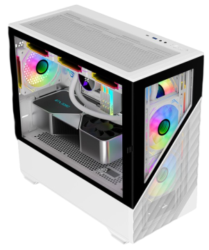 Компьютерный корпус 1STPLAYER DK D7 LED White (D7-WH-3F1-W)