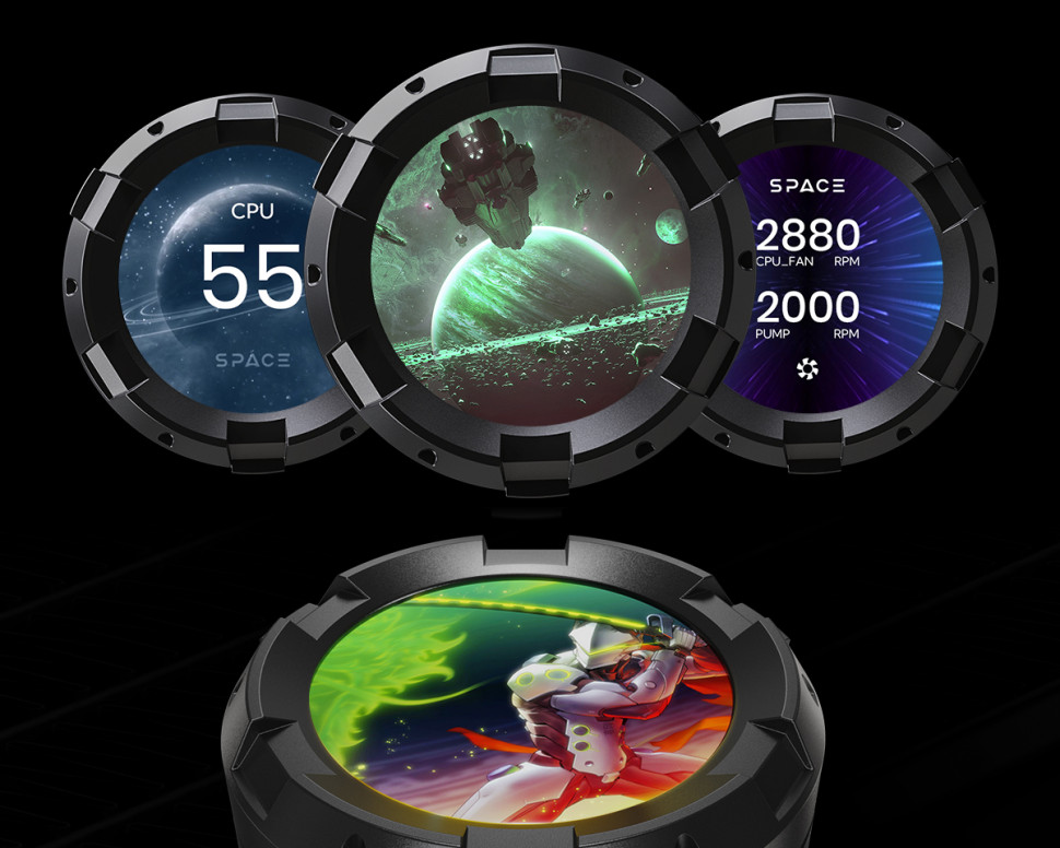 Система жидкостного охлаждения для процессора ID-COOLING SL360 XE Black