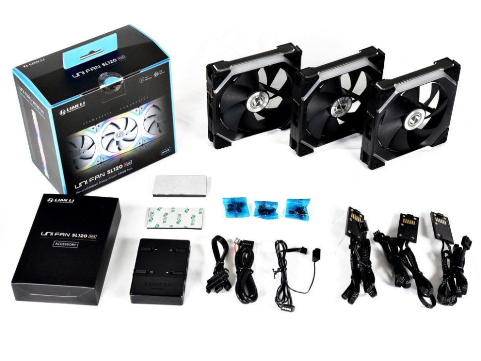 Комплект вентиляторов для корпуса Lian Li UNI FAN SL120 ARGB Black (G99.12UF3B.R0)