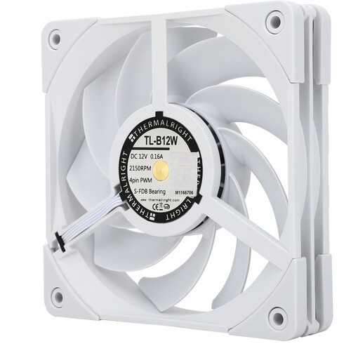 Вентилятор для корпуса Thermalright TL-B12W White (TRTLB12W)